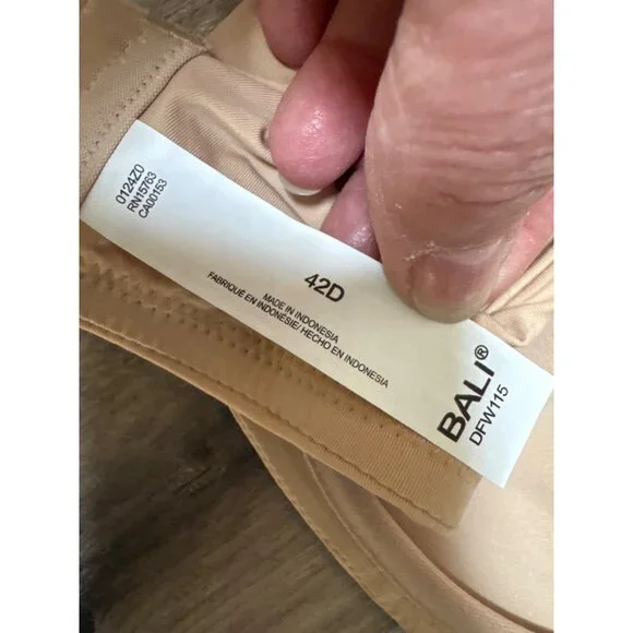 Bali Womens Minimizer Bra 42D Beautifully You Underwire Beige Collection DFW115 - Picture 8 of 9